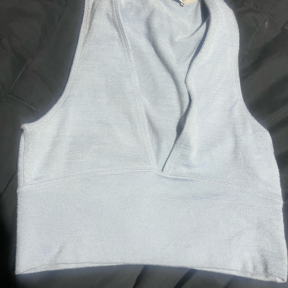 Wilfred White Crop Tank Top Sleeveless medium
